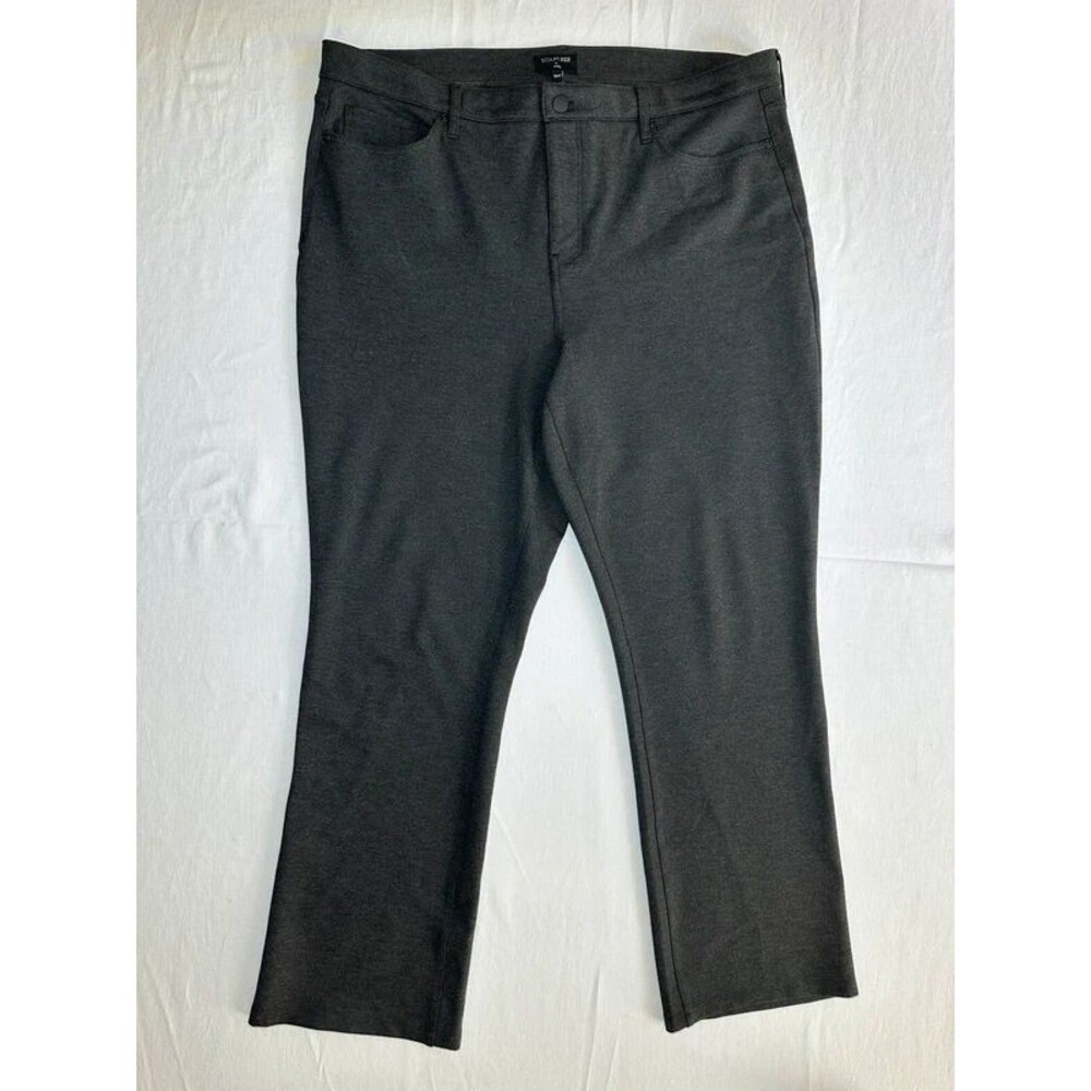 NWDJ Sculpt-Her Collection Marilyn Straight Pants Charcoal Heathered plus sz 16W